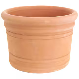 PR Imports 13 in. x 10 in. x 13 in. TerraCotta Clay Drop-In Cylinder Planter SDi3 - The Home Depo... | The Home Depot