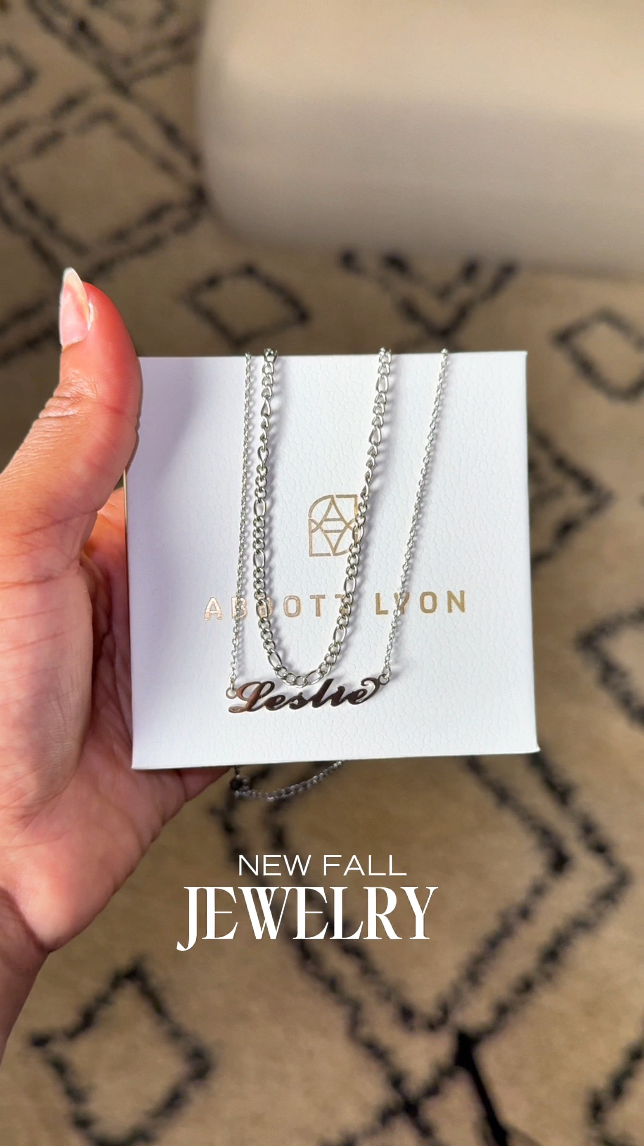 New Fall Jewelry that I snagged from PLT (SALE 🚨) and Abbott Lyon! You know we love custom ANYTHING over here! 

The gold earrings are out of stock (sadly) 🫠

#LTKFindsUnder50 #LTKGiftGuide #LTKSaleAlert