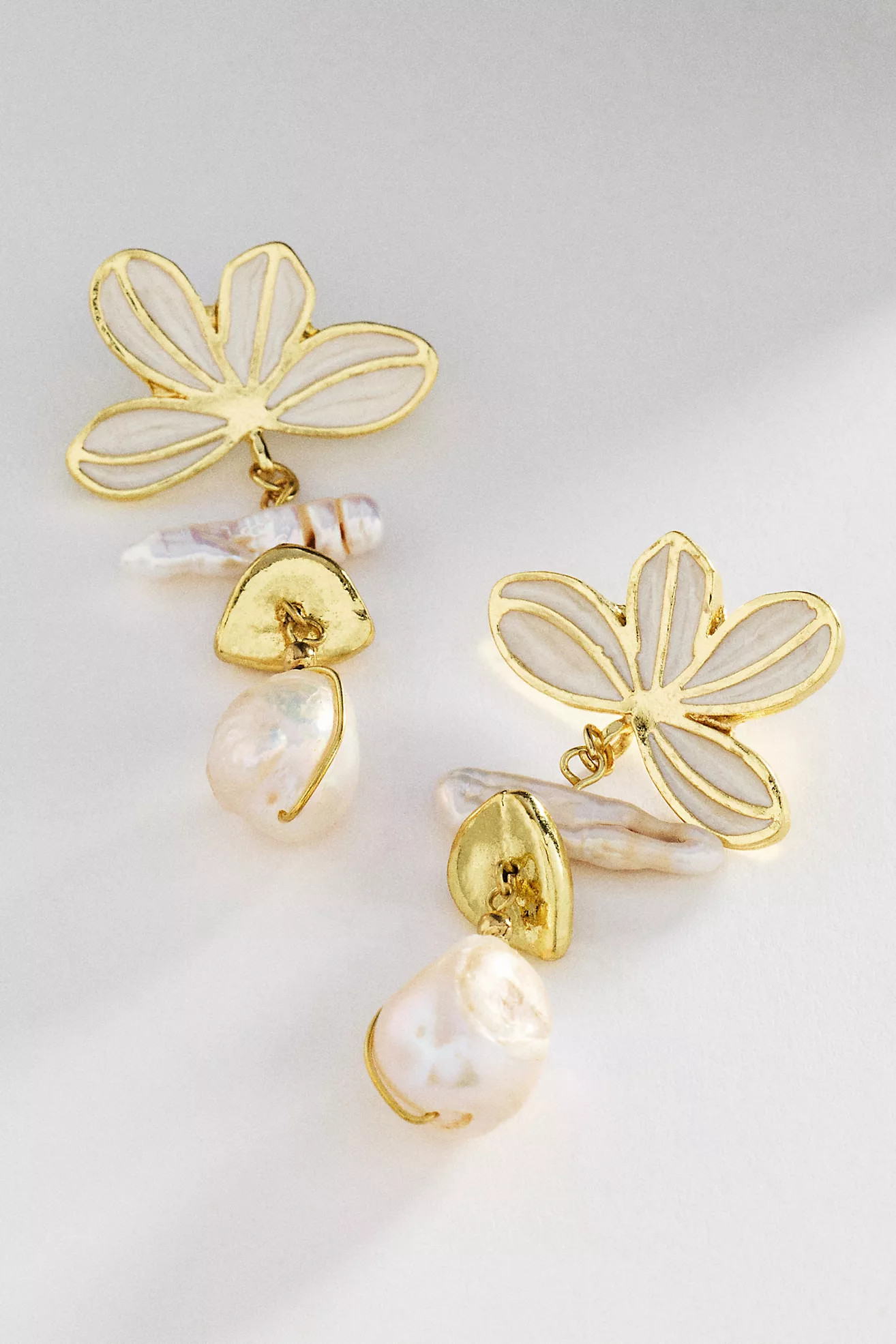Pearled Blossom Earrings | Anthropologie (US)