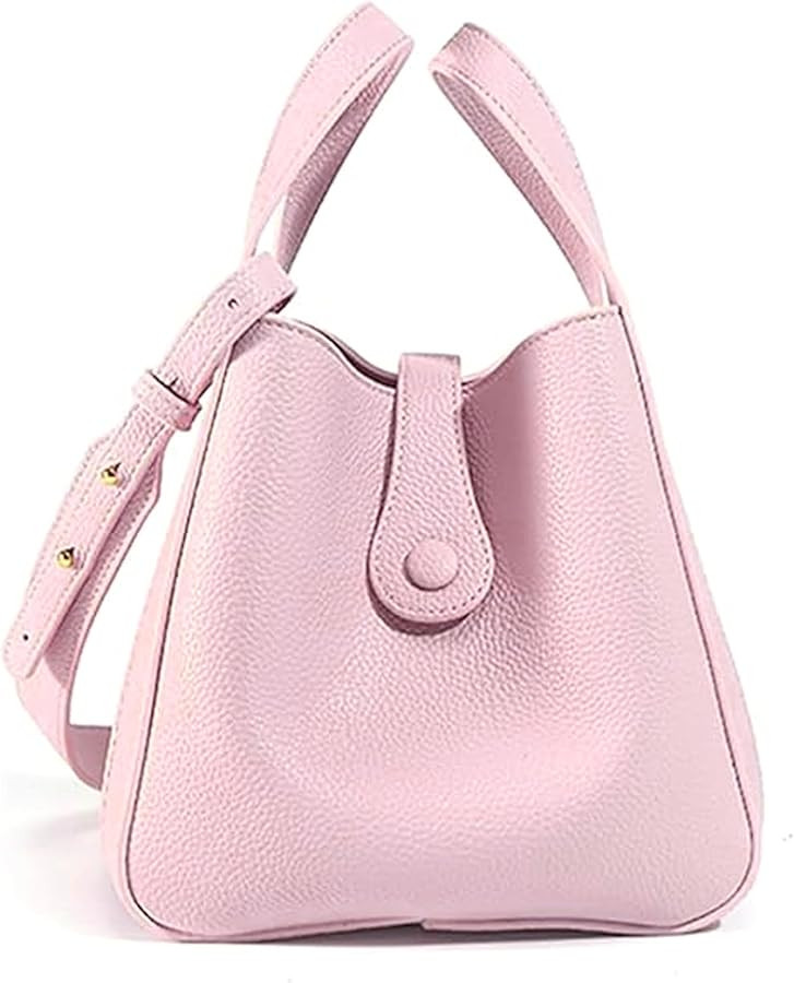 NEWBELLA Women's Bucket Bag - Square Top Handle Satchel with Crossbody Strap, Shoulder Bag for Wo... | Amazon (US)