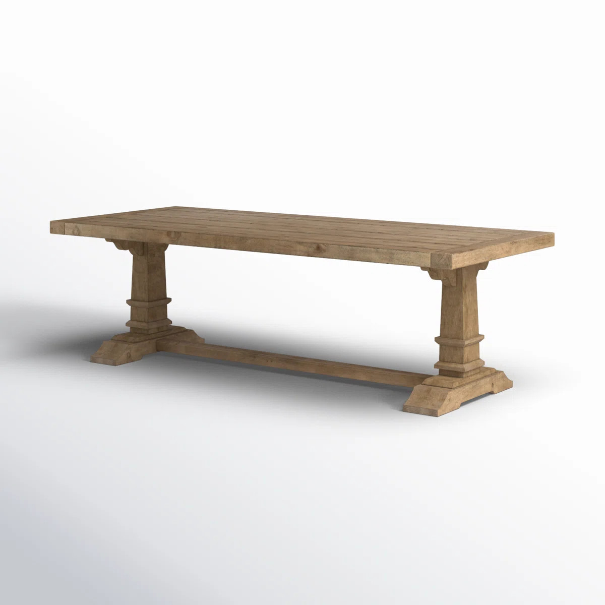 Birch Lane™ Vienna Pine Solid Wood Trestle Dining Table & Reviews | Wayfair | Wayfair North America