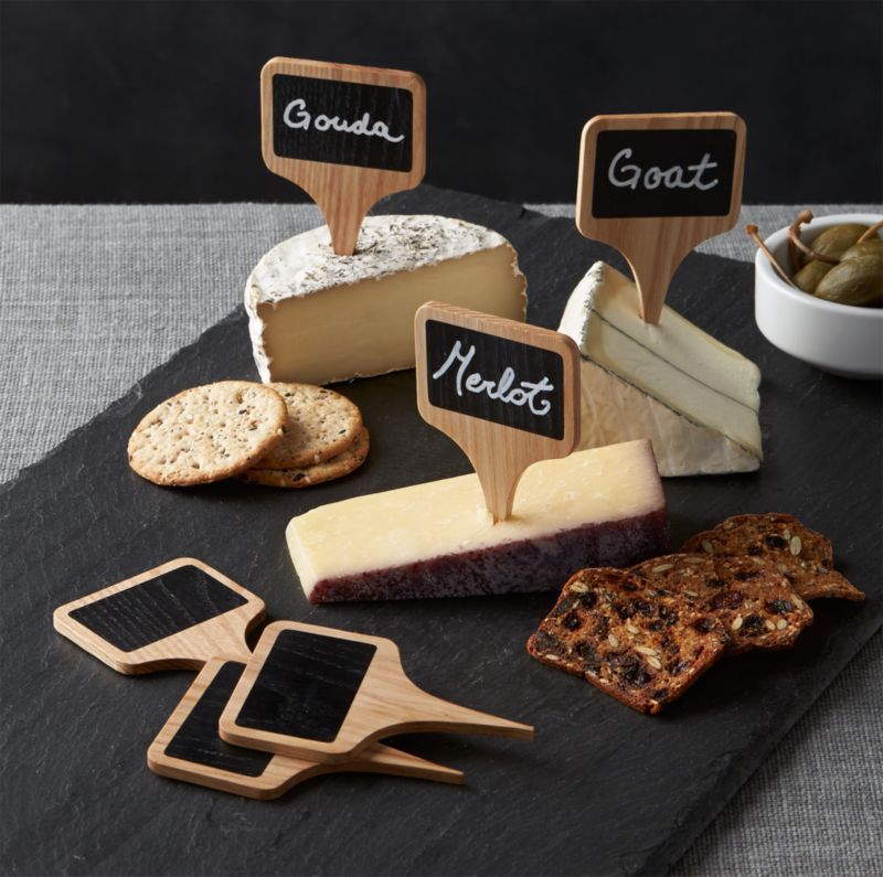 Chalkboard Cheese Markers, Set of 6 + Reviews | Crate & Barrel | Crate & Barrel