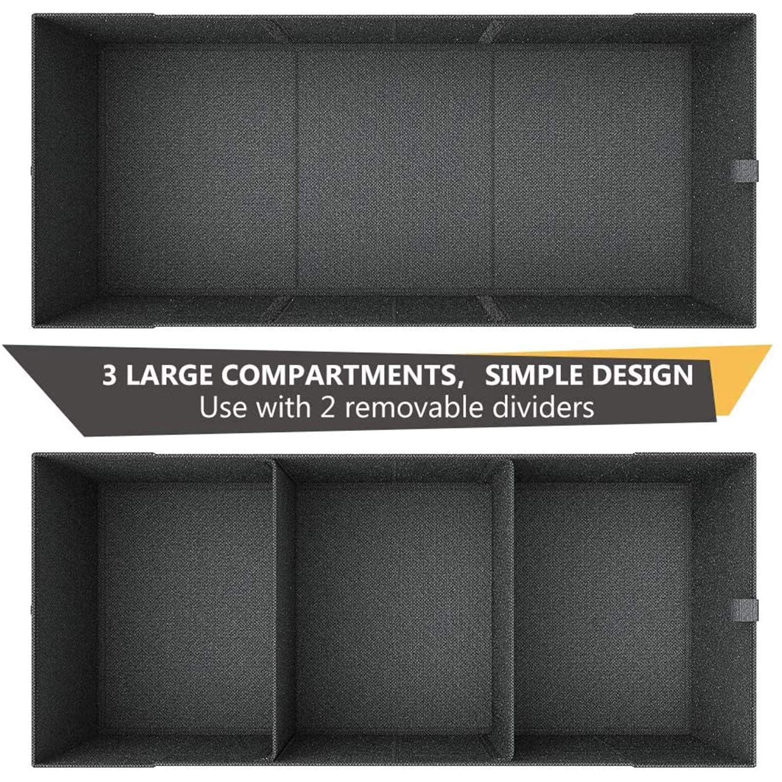 MIU COLOR Car Trunk Organizer for SUV, Expandable Large Capacity, Sturdy Cargo Trunk Storage Organiz | Amazon (US)