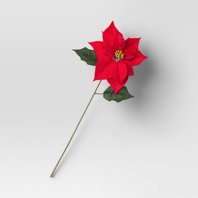 28" Poinsettia Stem Red - Threshold™ | Target