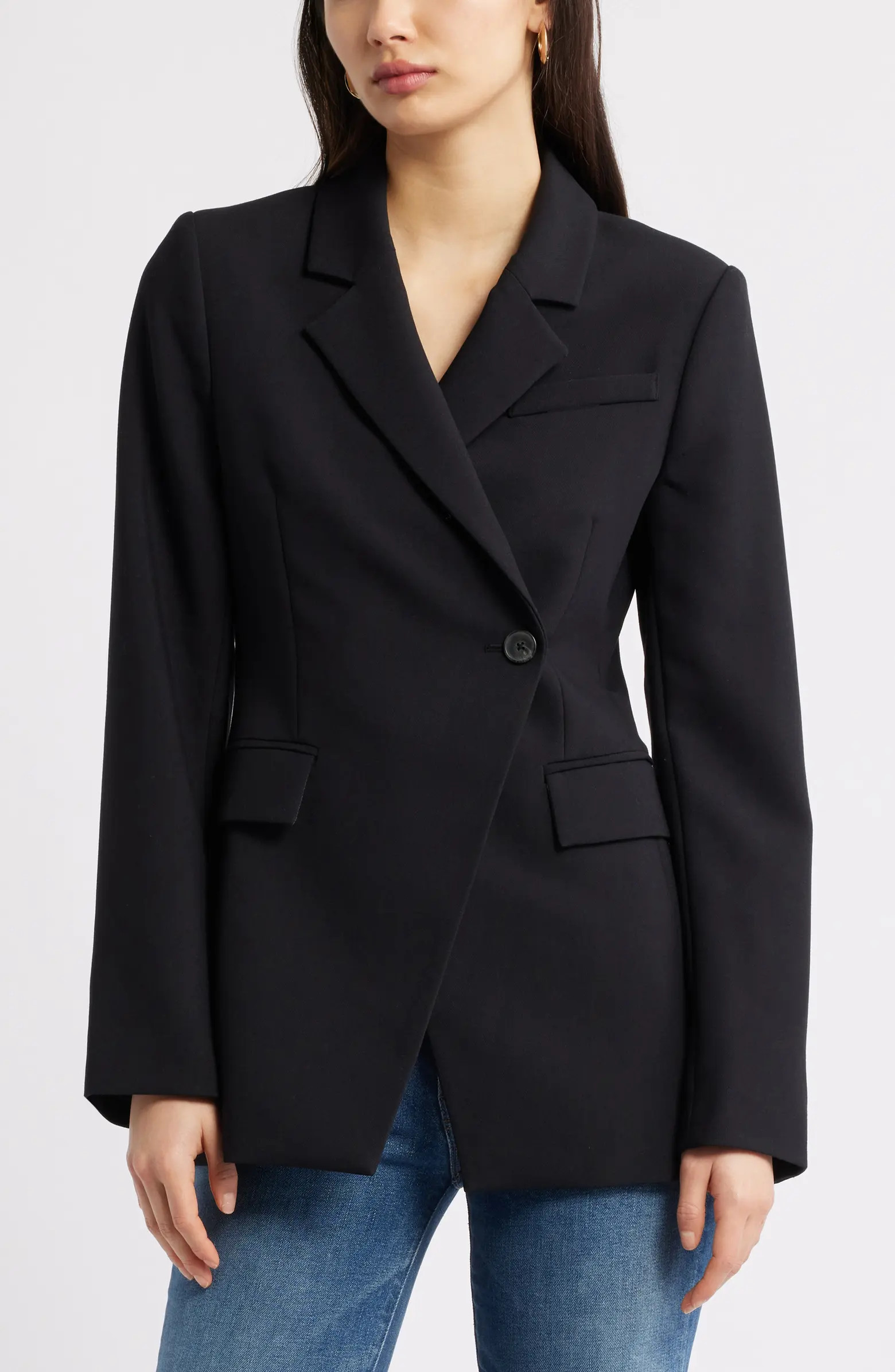 The Icon Asymmetric Fitted Blazer | Nordstrom