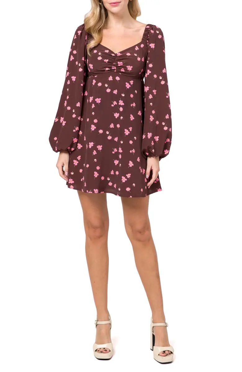 Moment Floral Long Sleeve Swing Dress | Nordstrom