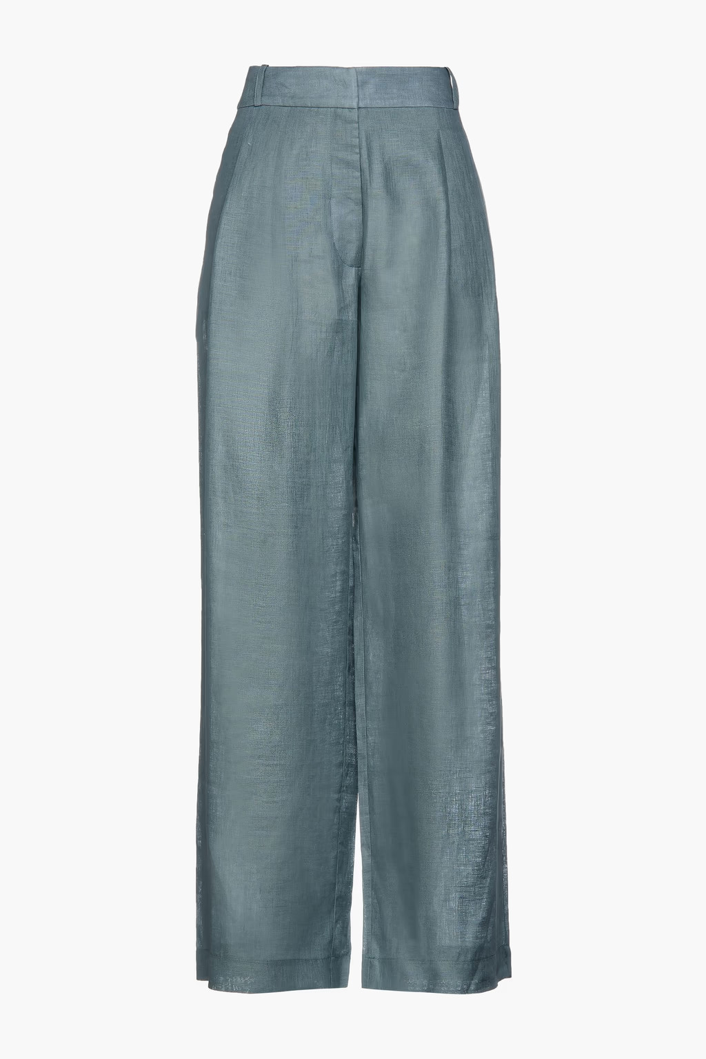 The Rivelle pleated linen-gauze wide-leg pants | The Outnet (UK and Europe)