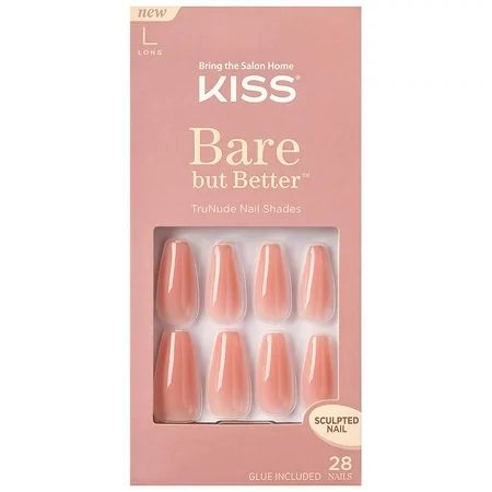 Bare but Better Sculpted TruNude Fake Nails Nude Glow | Walmart (US)