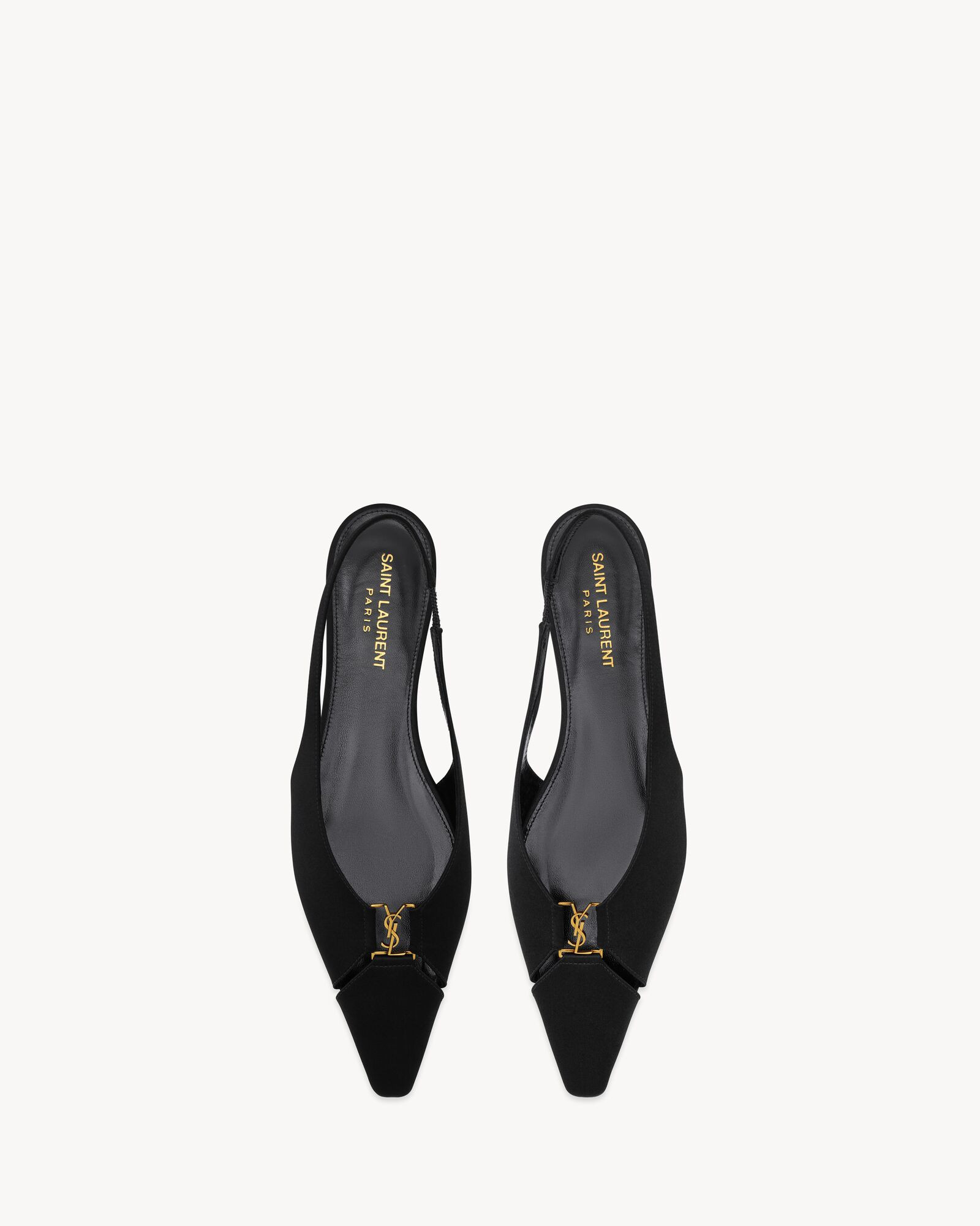 BABYLONE slingback flats in satin crepe | Saint Laurent Inc. (Global)
