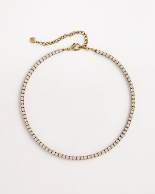 Women's Vintage Tennis Necklace in Gold | Chico's | Chico's