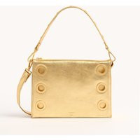 Hammitt Montana Clutch Gala Gold Brushed Gold Hammered Lrg | Hammitt (US)