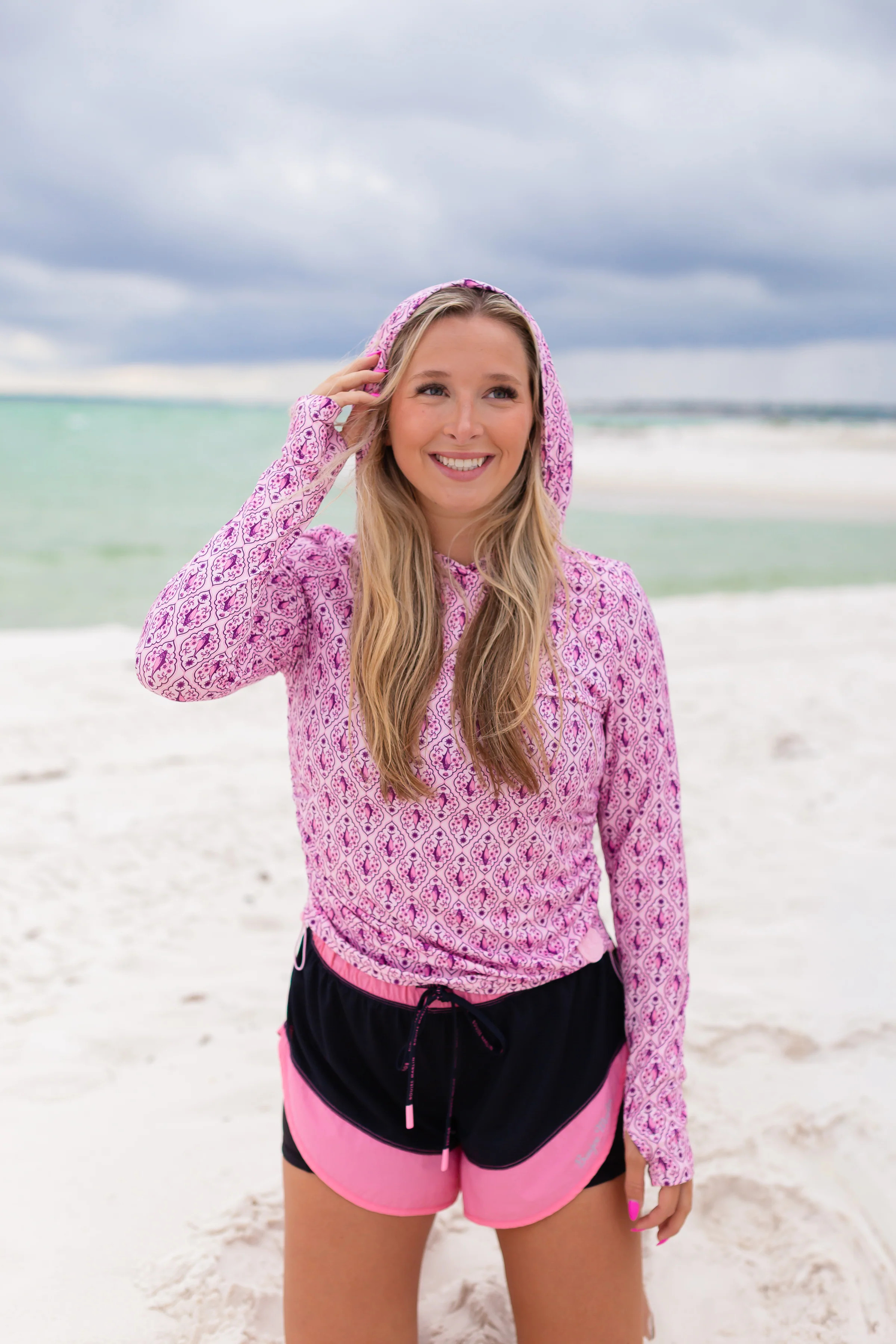 Women\u2019s Tuna Print Tight Lines Hoodie | Boujee Marlin | Boujee Marlin