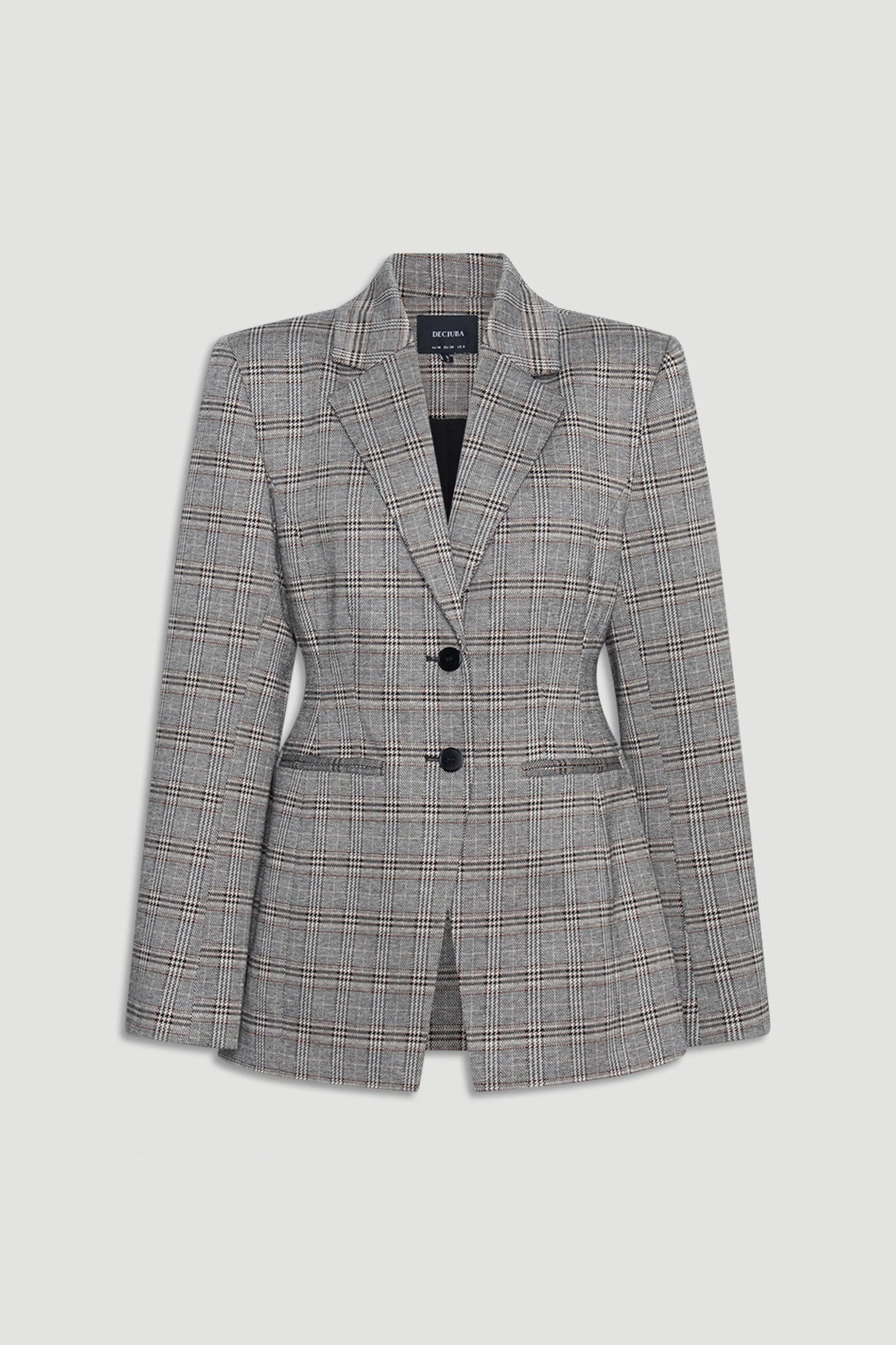 Lydia Structured Blazer - Check | DECJUBA