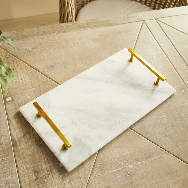 Willa Arlo™ Interiors Spataro Marble Tray | Wayfair North America