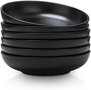 Selamica Ceramic 7.8 inch pasta bowls, 26 Ounce large serving porcelain salad soup bowls, dishwas... | Amazon (US)