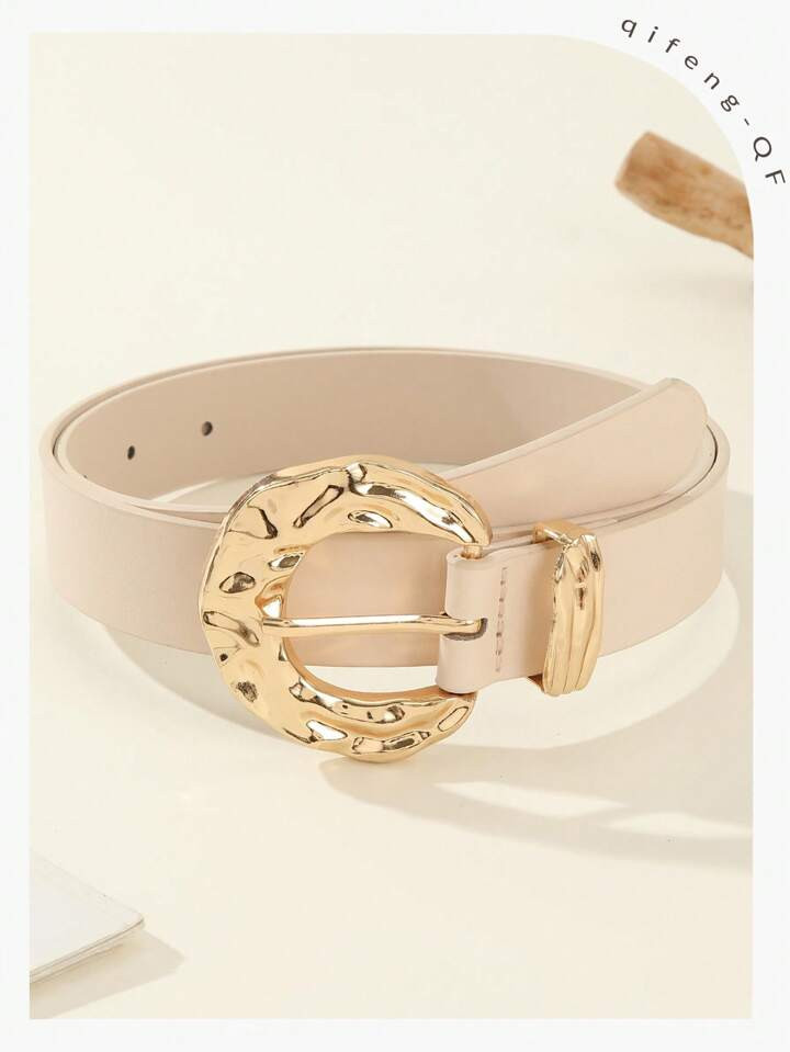 1pc Fashion Versatile Gold Color Decorative Belt, Casual Women's Everyday Waist Belt Summer, School | SHEIN
