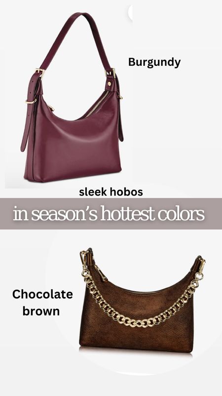 The chic under arm hobo bag! Super sleek and goes with everything 🤎 Available in black, brown, burgundy and more 

#LTKSeasonal #LTKworkwear #LTKitbag