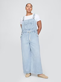 UltraSoft Denim Baggy Overalls | Gap (US)