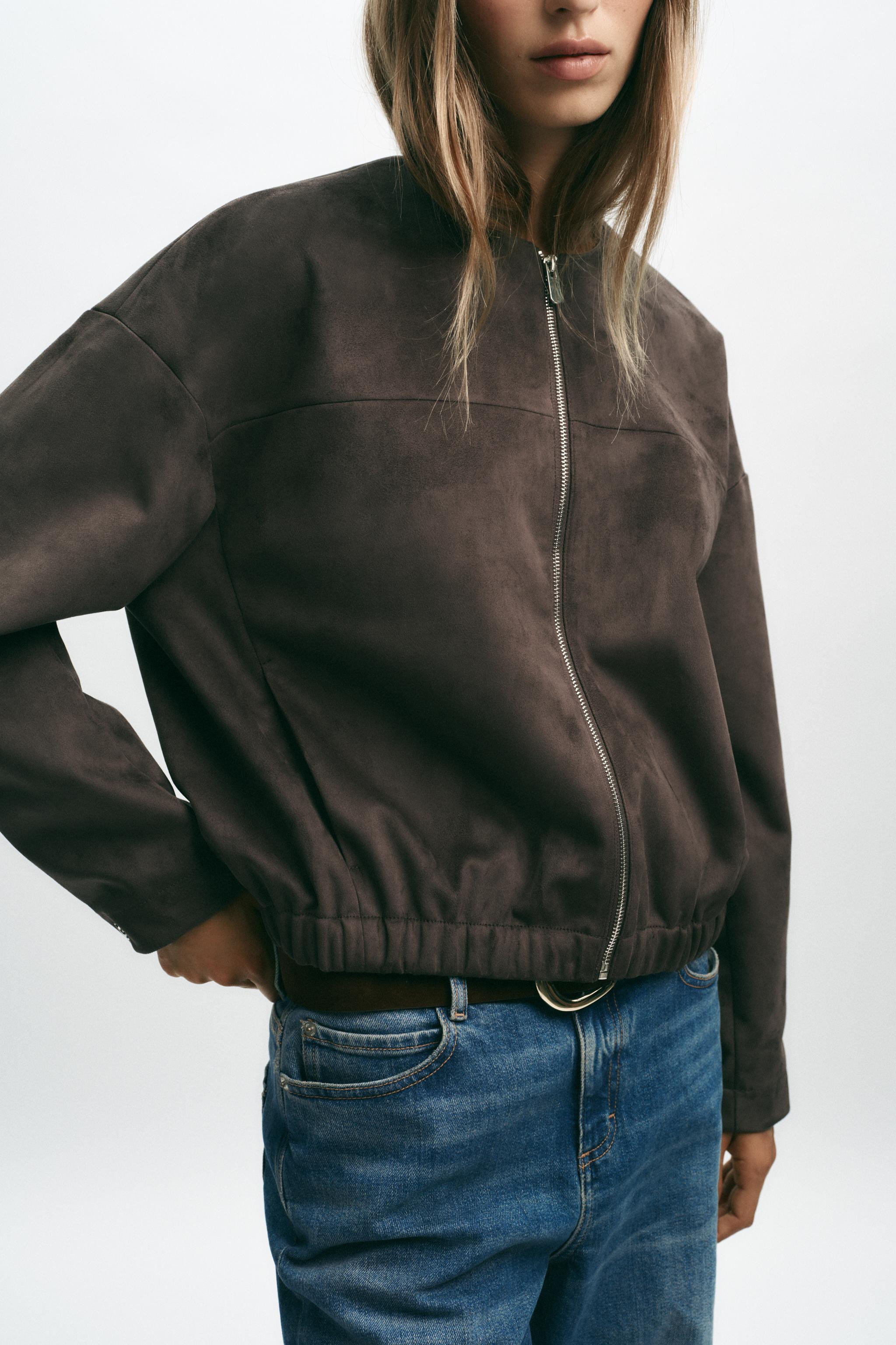 FAUX SUEDE JACKET | Zara UK