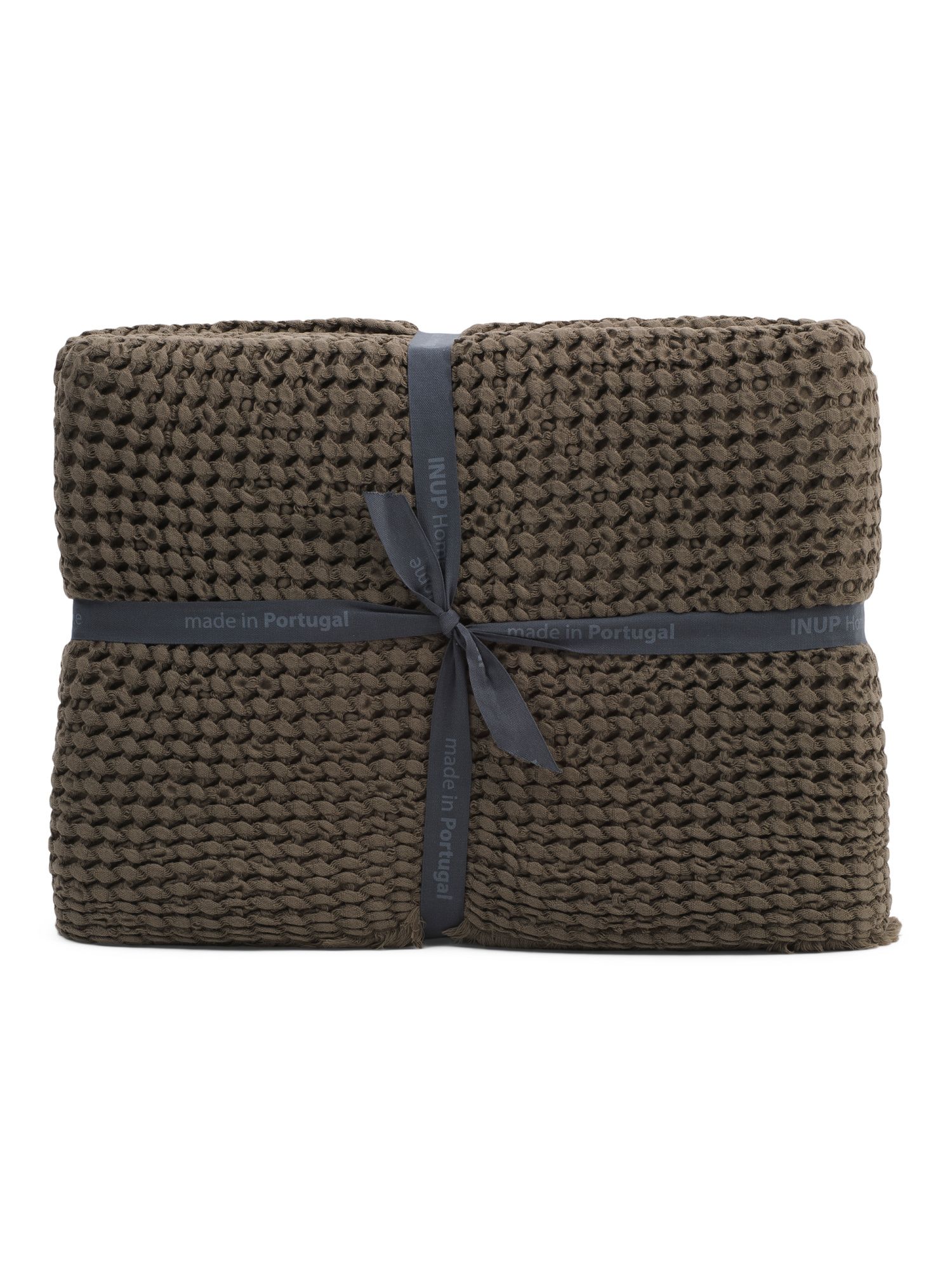 Made In Portugal Waffle Knit End Of Bed Blanket | Bed & Bath | Marshalls | Marshalls