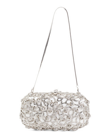 Hand Beaded Skulls Clutch | TJ Maxx