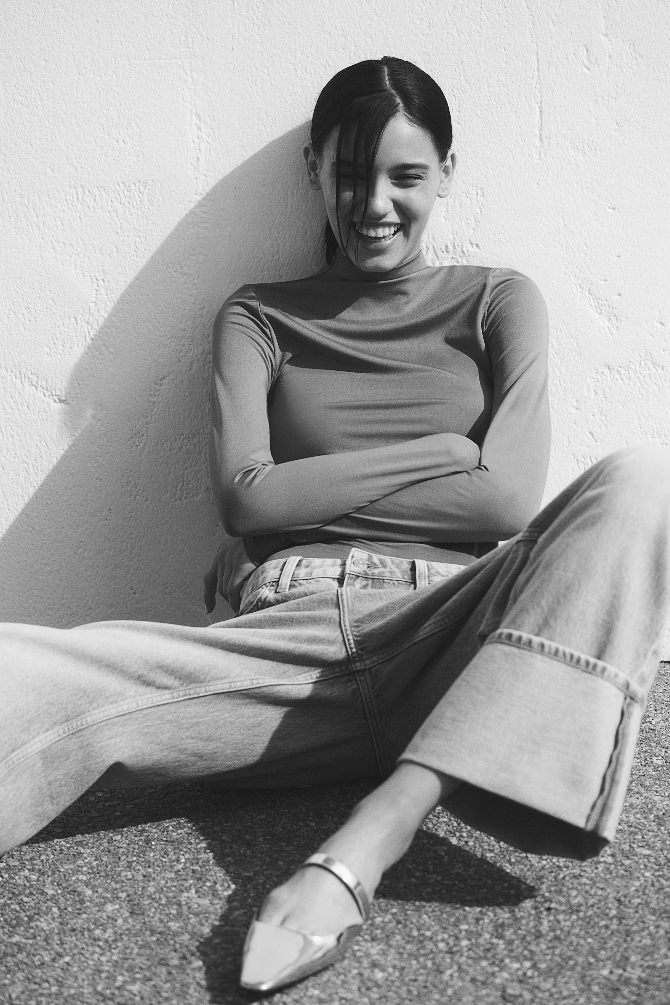 Baggy Wide Low Jeans - Blu denim scuro - DONNA | H&M IT | H&M (FR, IT, ES, PT, BE)