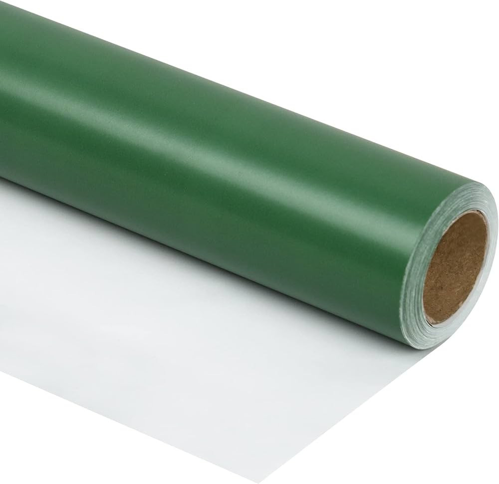 RUSPEPA Green Wrapping Paper Solid Color - Mini Roll - for Wedding, Birthday, Shower, Congrats, a... | Amazon (US)
