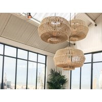 The Hamptons Rattan Pendant Light | Etsy (US)