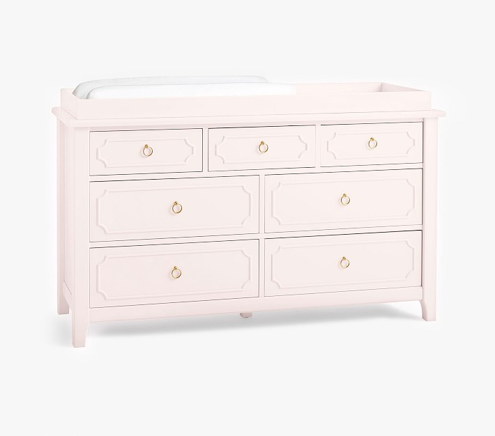 Ava Regency 7-Drawer Dresser &amp; Topper Set (56w x 19d") | Pottery Barn Kids