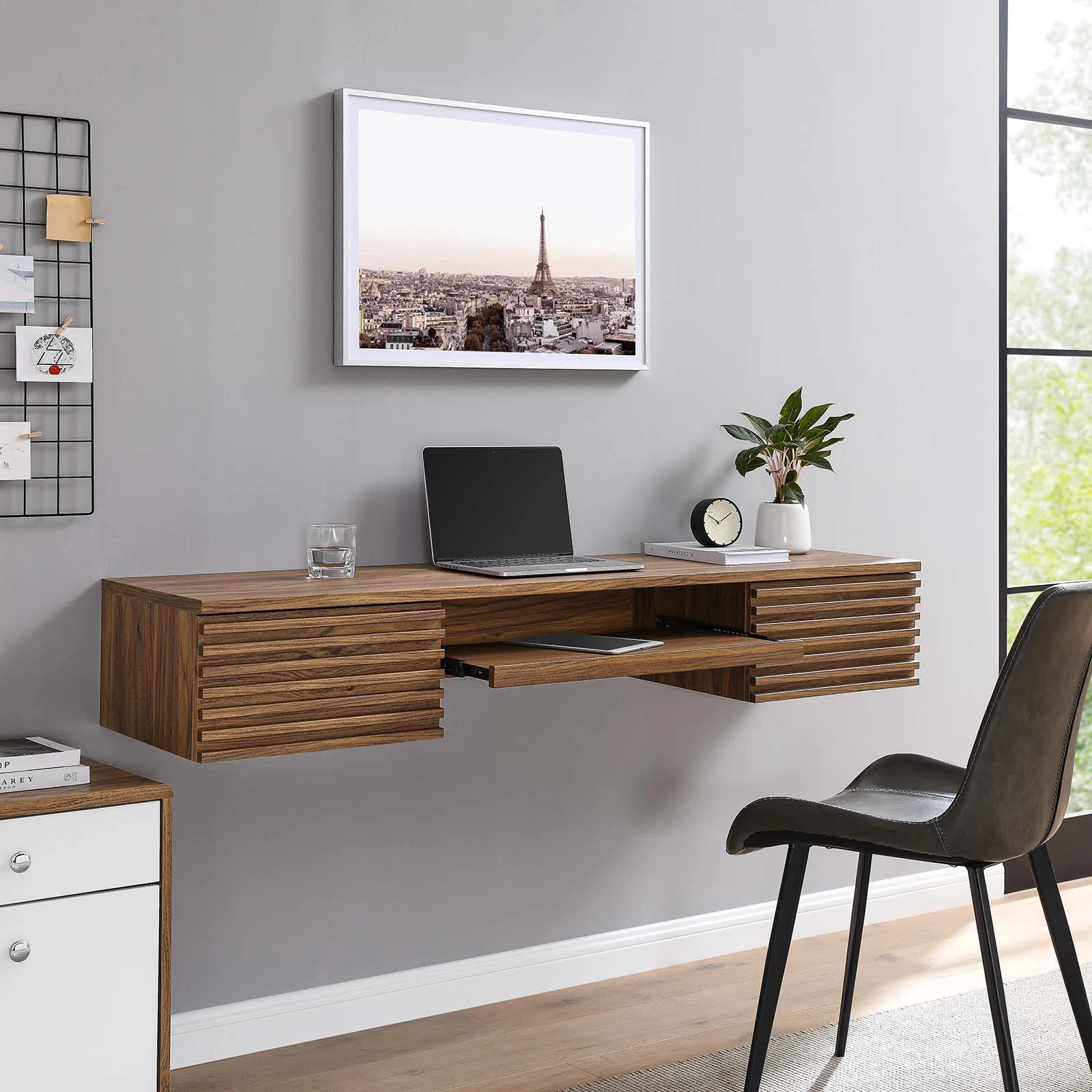 Modway Render Wall Mount Wood Office Desk & Reviews | Wayfair | Wayfair North America