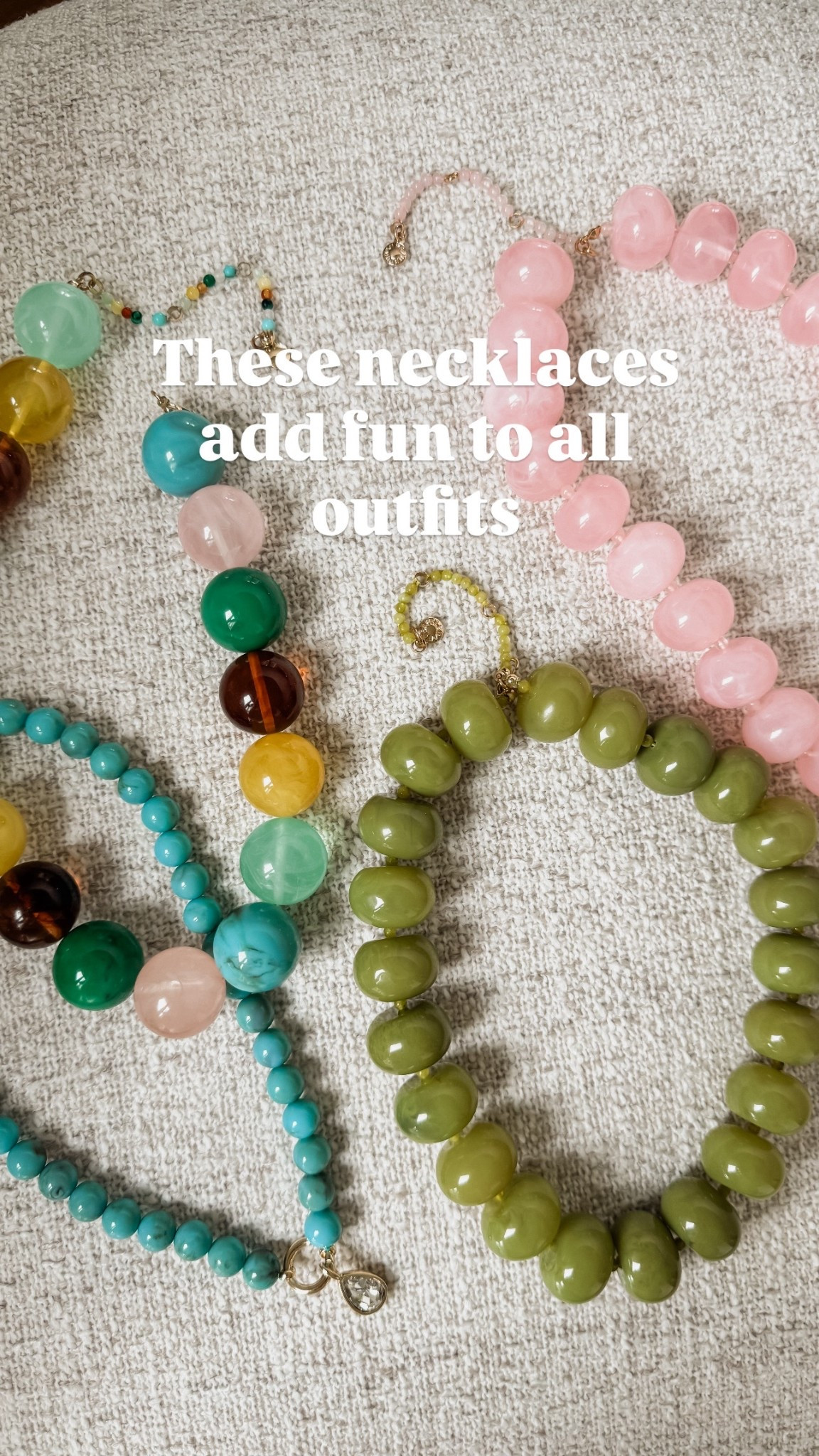 The necklaces I’ve been reaching for everyday. An instant pop of fun. 
Be prepared for compliments. 🥰


#LTKSeasonal #LTKgrwm #LTKmomlife