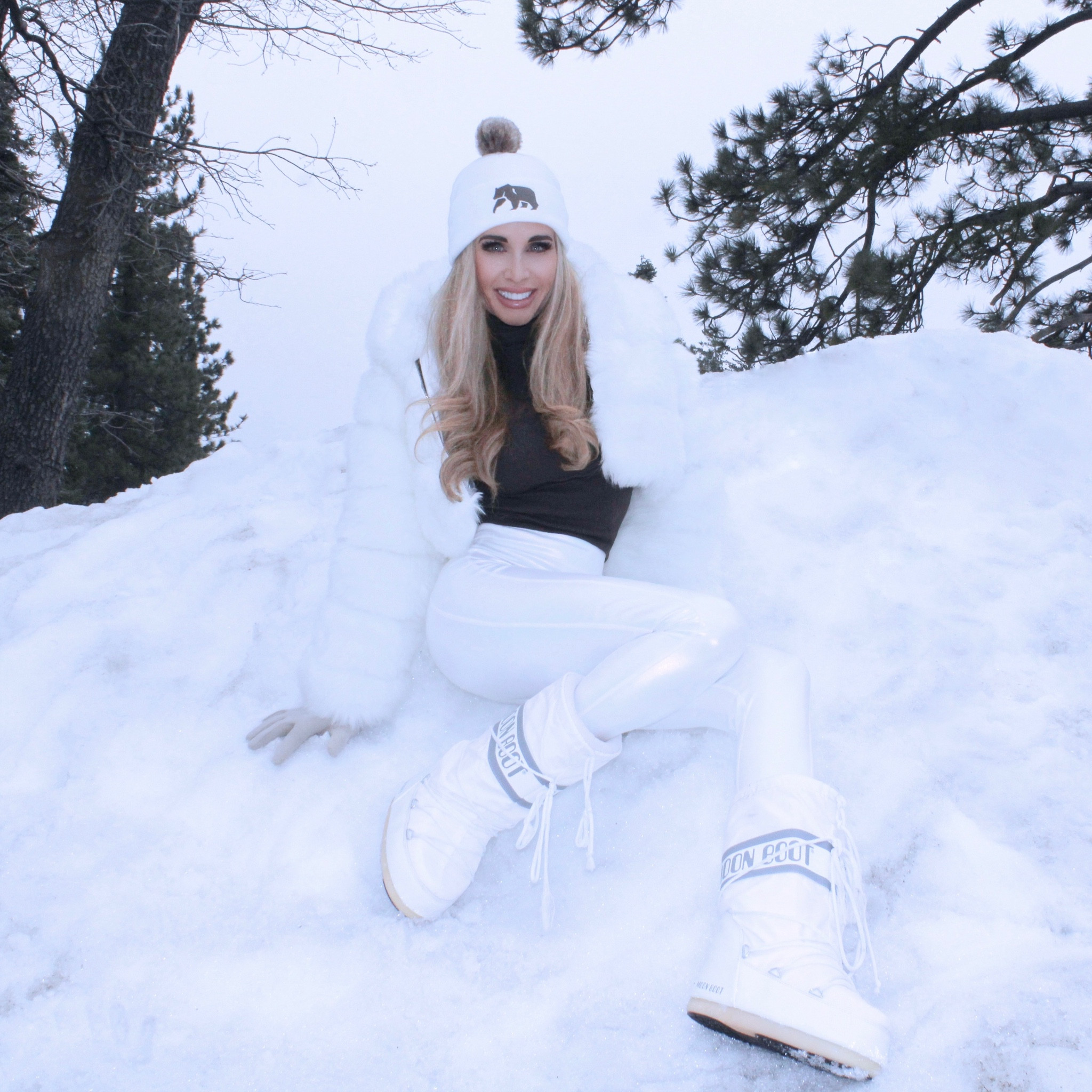 Snow ❄️ bunny 🐰life is real. 🤍 Love 
the iridescent shine to my leggings!  Stay cozy!! Link to my outfit in profile.  @bigbearlakecalifornia 

What I’m wearing: 

Bear Beanie $25 @thenormalbrand 

Brown Turtleneck $14.50 sale@nordstrom 

Faux Fur Hooded Coat $25 @amazonfashion

Iridescent white leggings $40  @hue 

Tan Form Fitted Gloves $4.99 @sheinofficial 

#moonboots #snowbunny #ootd #blogger #snowday #snowman #jaxon #sheingals #moutain #snowbird #ilovesnow #winterstyle #winterwear #fahionblogger #naturereels #snowreels #snowstorm #nordstrom #shein #sheingals #hue #moonboots #staycozy

#LTKSeasonal #LTKshoecrush #LTKstyletip