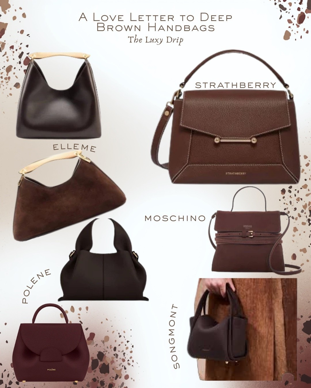 Here’s round up of my favorite brown bags that are mid luxury. More on my blog🤎 #songmont #luxuryhandbags #designerhandbags #chic #style #fashion

#LTKootd #LTKdayinmylife #LTKValentine