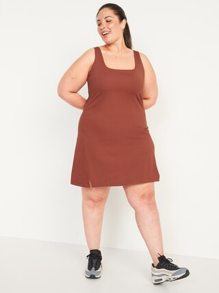 PowerSoft Sleeveless Shelf-Bra Support Dress for Women | Old Navy (US)