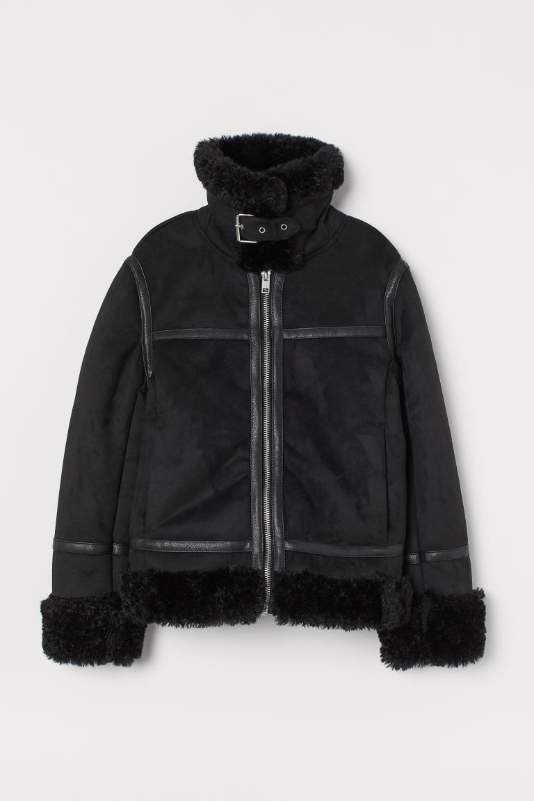 Faux Shearling-lined Jacket | H&M (US + CA)
