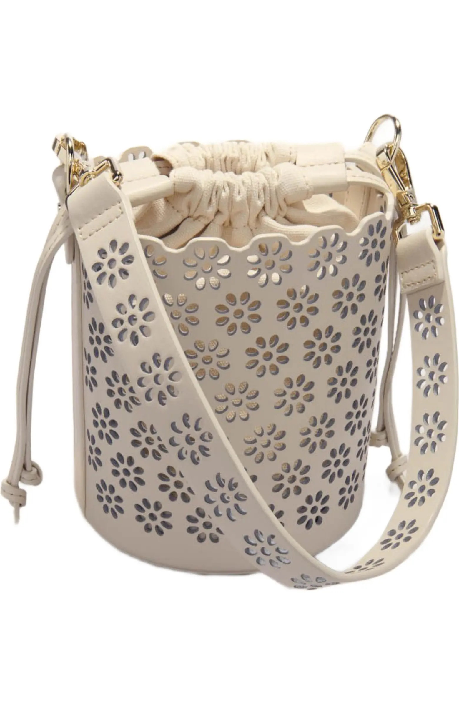 maje Perforated leather bucket bag | Nordstrom | Nordstrom