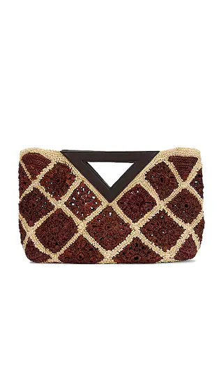 Veronica Beard Crochet Raffia Vesper Bag in Brown. | Revolve Clothing (Global)