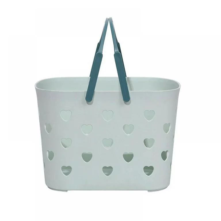 Heart-shaped Hollow Out Plastic Organizer Storage Baskets with Handles Multi-functional For Bathr... | Walmart (US)