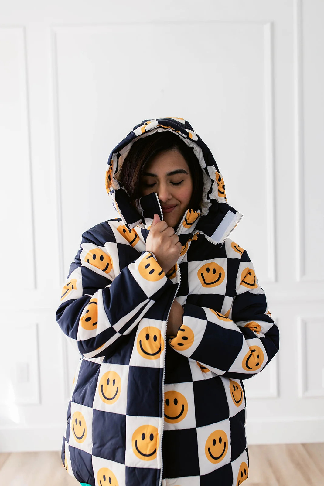 TABY ORIGINAL: Happily Checked Out Puffer Coat In Sizes XS-5X!*** | Shop Taby