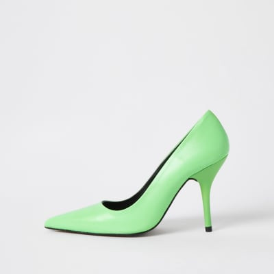 Green court shoes | River Island (UK & IE)