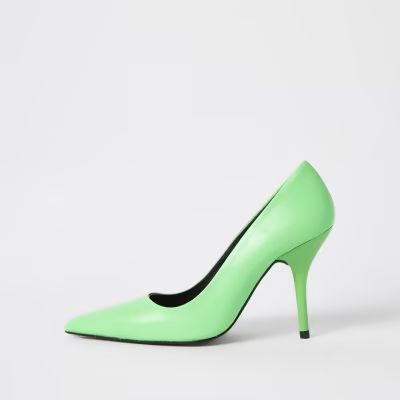 Green court shoes | River Island (UK & IE)