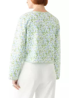 Crown & Ivy™ Plus Size Long Sleeve Floral Quilted Jacket | Belk