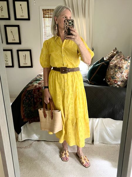 Dress on sale and sandals are a great price!  I tucked the waist ties inside and put it on with a belt!

#LTKfindsunder100 #LTKstyletip #LTKsalealert