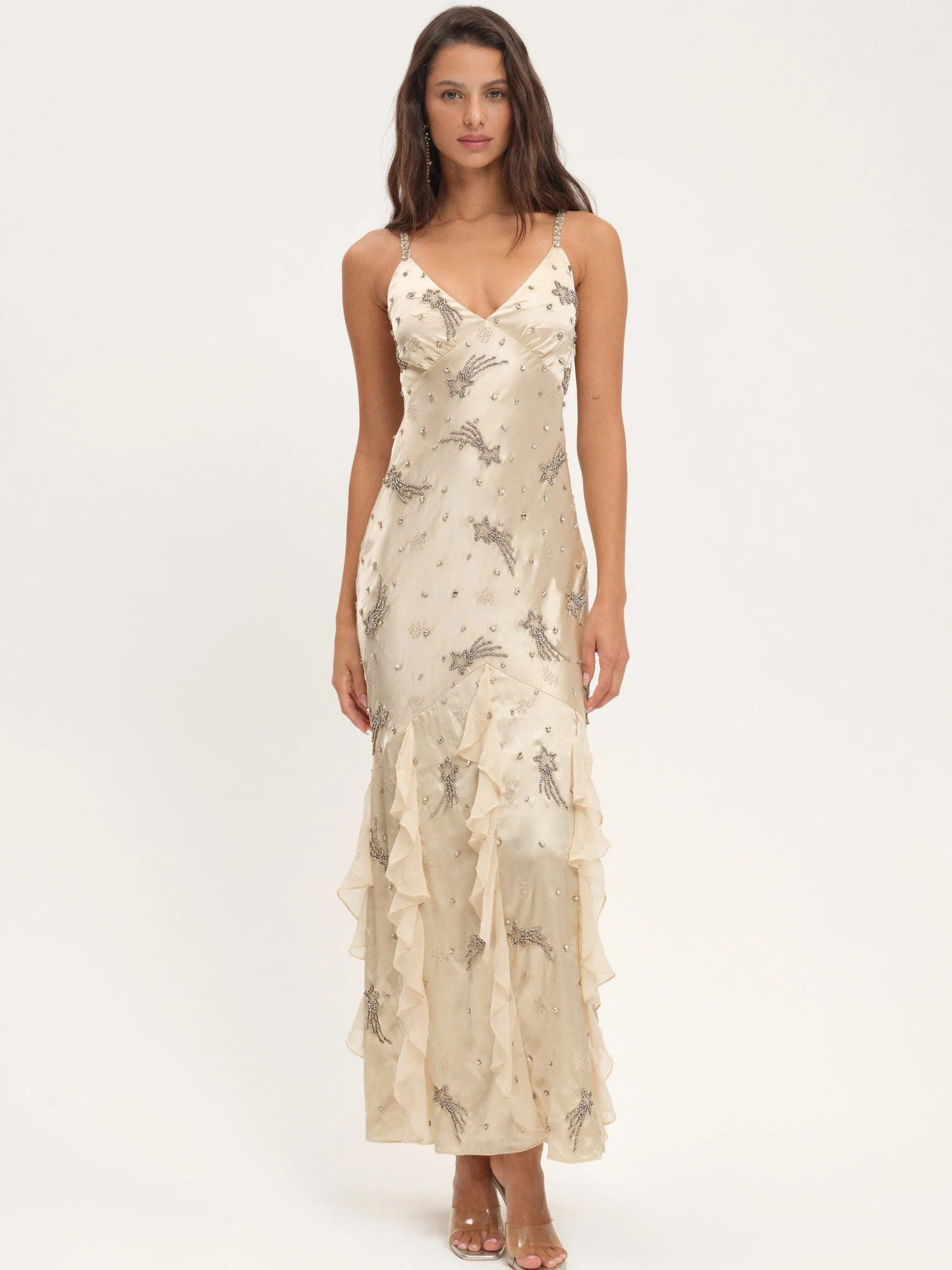 Elea Beaded Maxi Dress | For Love & Lemons