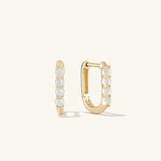 Opal U Hoops | Mejuri (Global)