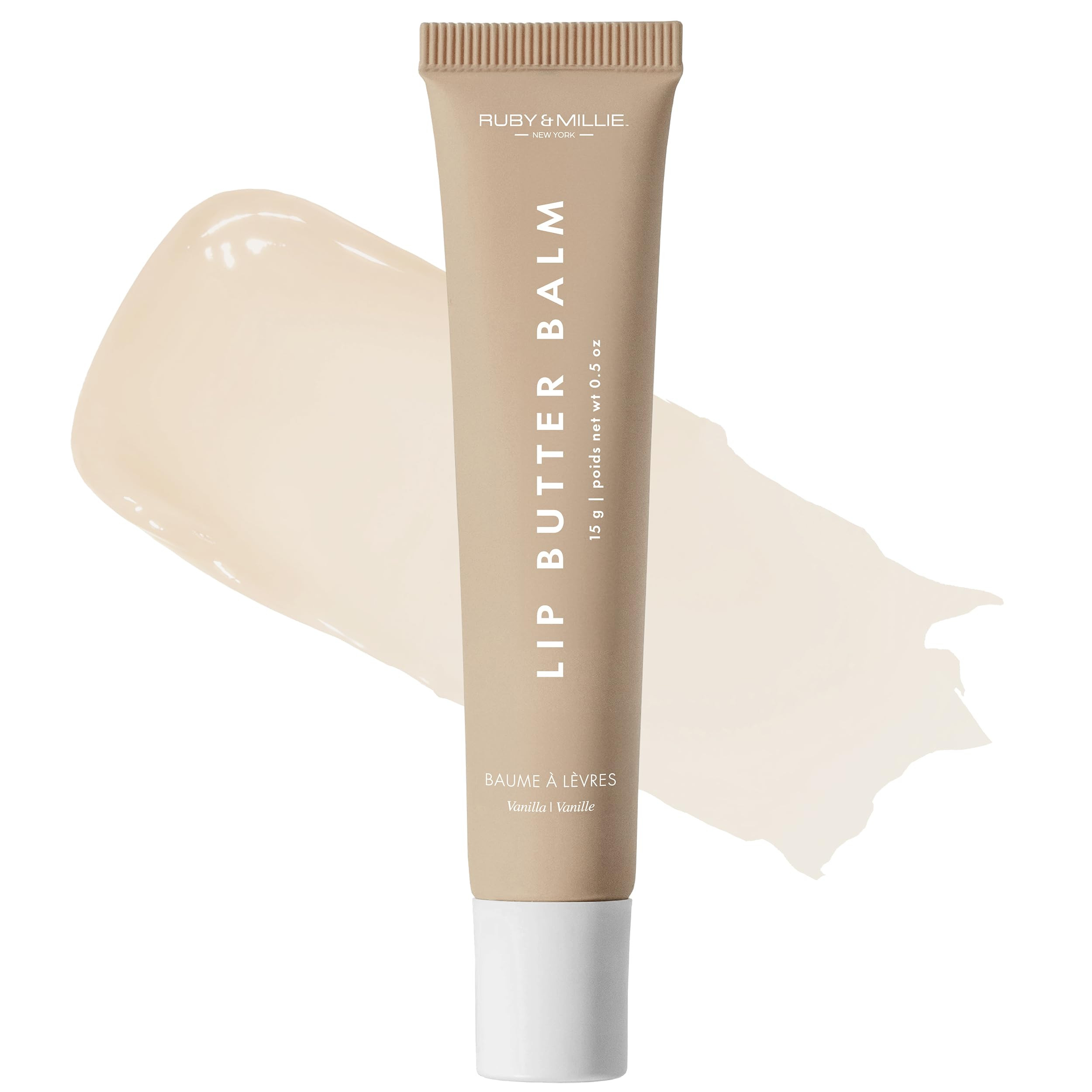 Ruby & Millie Tinted Lip Balm Vanilla Beige - Hydrating Vanilla Lip Balm - Moisturizing Lip Butte... | Amazon (US)