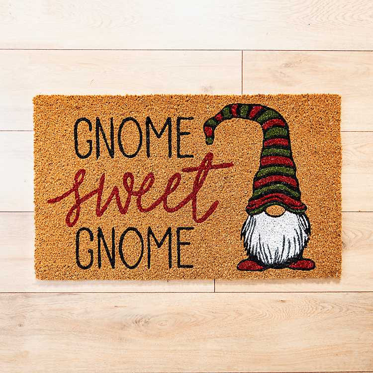 Christmas Gnome Sweet Gnome Coir Mat | Kirkland's Home