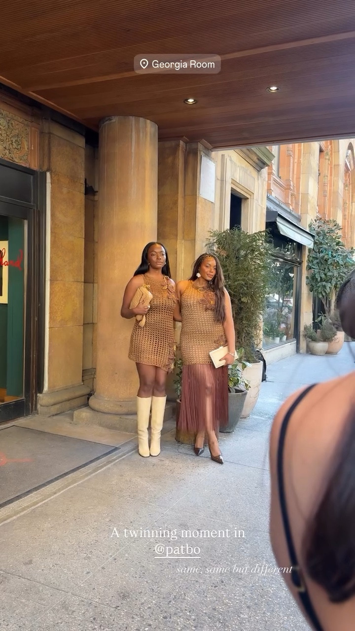 Twinning with my sister during NYFW for the patbo FW26 show. Wearing a gorgeous netted dress with fringe and heels. Love this outfit - linking to it below! … For more links to date night outfits, silver hardware, gallery wall, valentines outfit women, knits and shawls, statement coat, vacation outfits beach, sunday hoodie,ui09bhn] follow me on LTK! ✨


#LTKootd #LTKNYFW #LTKdayinmylife