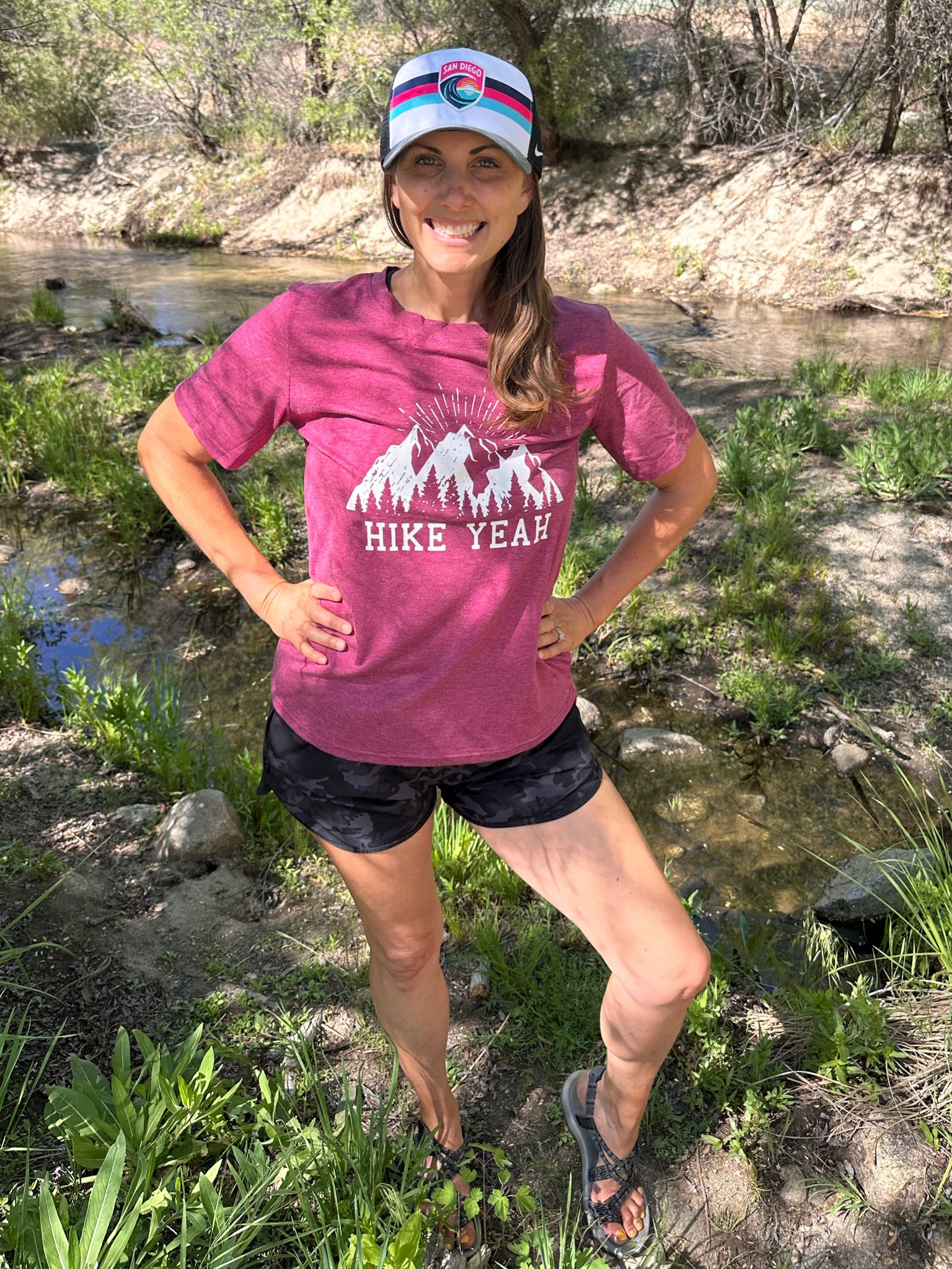 Had an awesome time camping with the fam on a YMCA Adventure Guides trip! 🏕️ Got asked a bunch if I was Alex Morgan—guess the hat was a hit! 😂 I only played soccer in kindergarten, so I promise I'm not her, but it would be super cool to meet up! We live pretty close by, so who knows? Maybe people ask her if she's me! 😜

#LTKActive #LTKSeasonal #LTKFitness