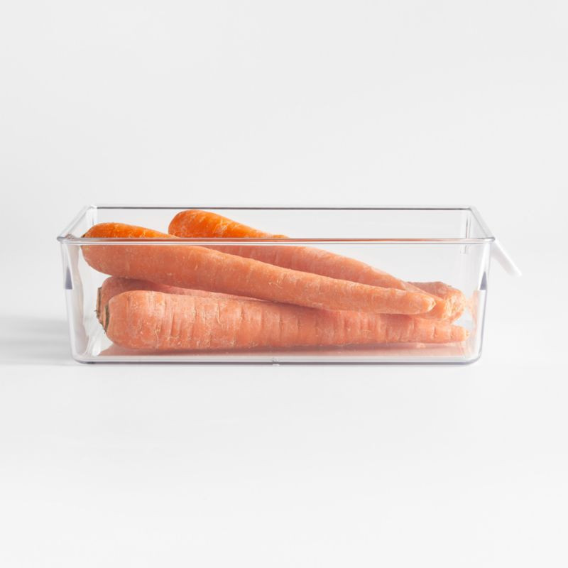 OXO Good Grips Large Fridge Organizer Bin 8"x10.8" | Crate & Barrel | Crate & Barrel